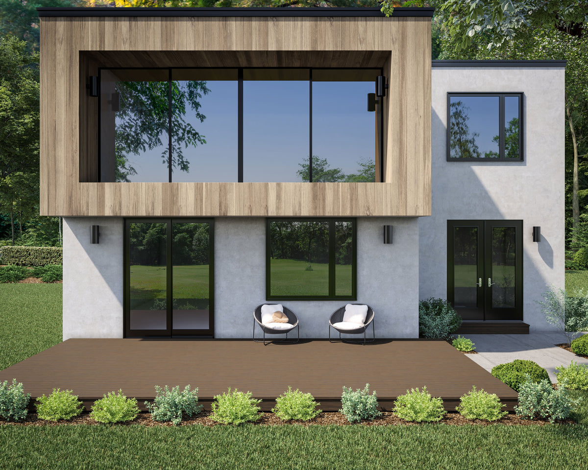 Modern outdoor deck built with Deckorators decking in Bali